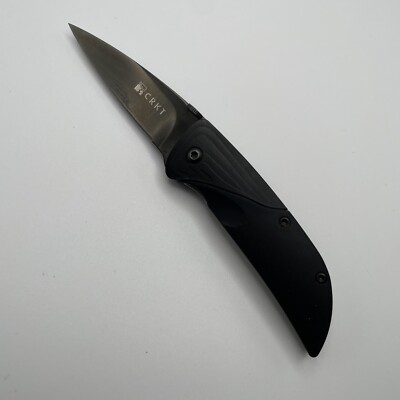 Columbia-River-CRKT-1070K-ICHI-KOJI-HARA-Black-Linerlock-Folding-Knife-RARE