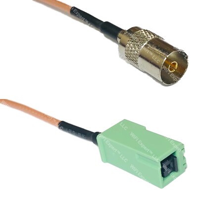 RG316 DVB TV Pal Female to GT5-1S Green RF Cable Rapid-SHIP LOT