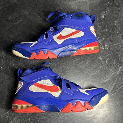 Nike CB ハイカットシューズ 青赤 Nike Air Force Max CB 2 Hyperfuse Blue Red White Men's Size 9