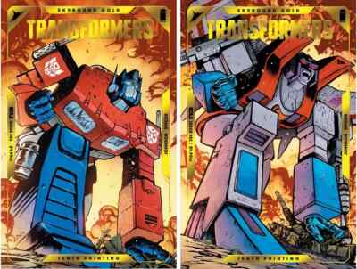  FOIL  TRANSFORMERS #1 (ADAM WARREN JOHNSON 10TH PRINT VARIANT SET) PRESALE