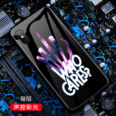 Cool Induction LED Light up Glass Phone Case Cover for iPhone 13 14 15 16Pro Max