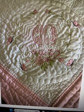 Beautiful Baby Girl Monogrammed Quilt
