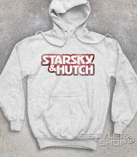 FELPA UNISEX Starsky & Hutch logo antichizzato telefilm cult anni 70 Ford Dobey - Picture 2 of 4