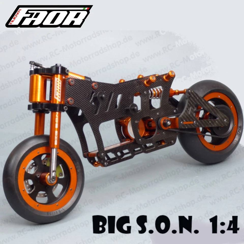 Moto Elettrica BIG S.O.N. scala 1:4 Nuova Faor cod B01 Factory Built RC - Immagine 3 di 4