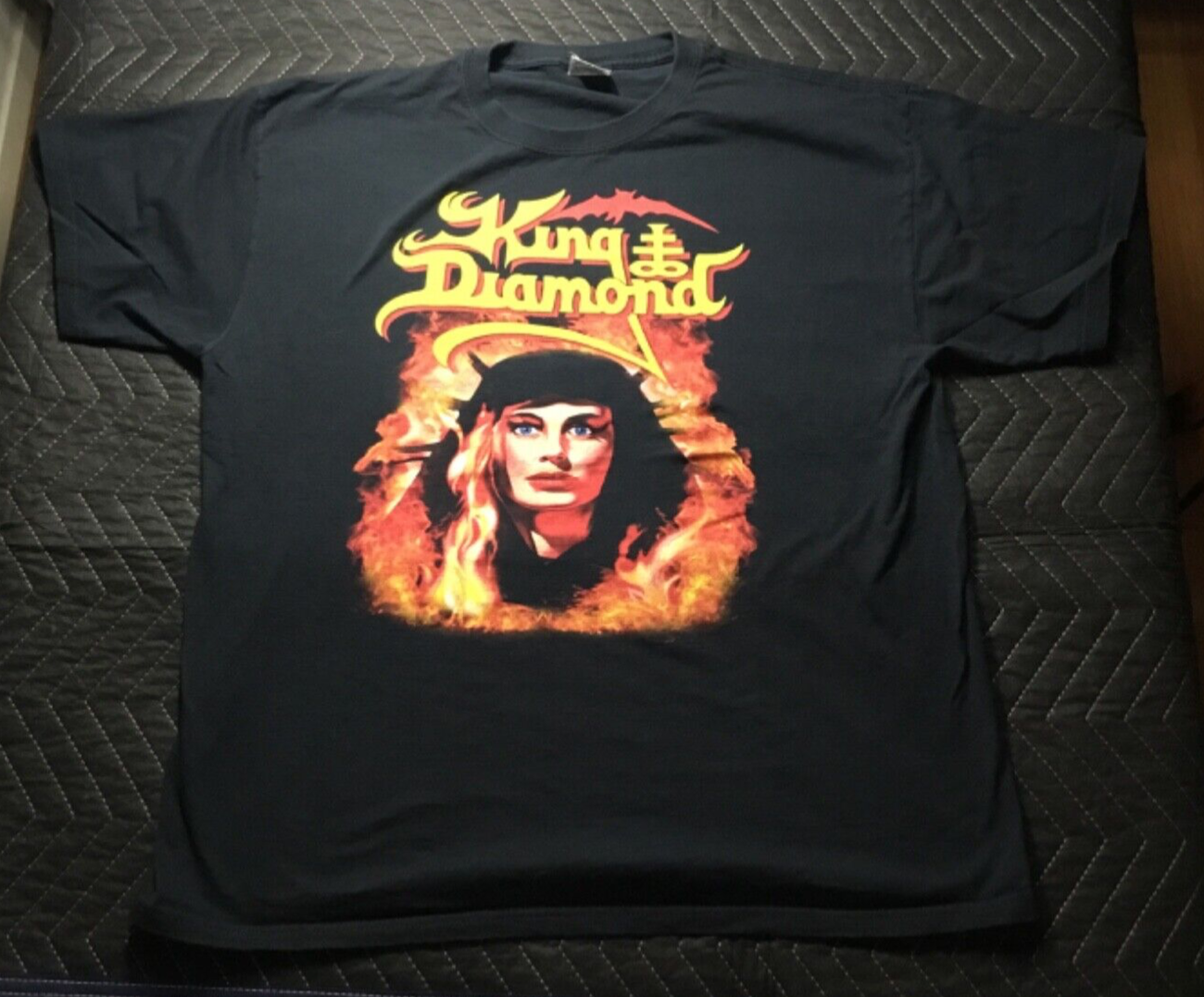 Vintage KING DIAMOND shirt FATAL PORTRAIT Record cover art 2 sided