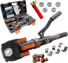 Copper Tube Fittings Hydraulic Pipe Crimping Tool With 1/2",3/4" And 1" Dies