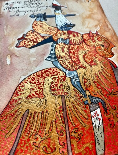 Old look illuminated manuscript Grand Armorial of Europe and the Golden Fleece - Picture 3 of 4