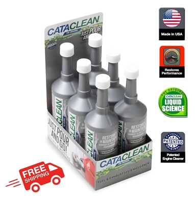Cataclean - Fuel And Exhaust System Cleaner - Gasoline - 16 OZ. Countertop 6-Pac