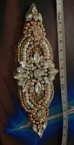 Brautkleid Kristall Strass Applikation Hochzeit Gürtel Band hinzufügen oder aufnähen