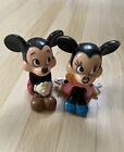 Vintage Walt Disney Productions Mickey & Minnie Mouse Coin Banks Pair