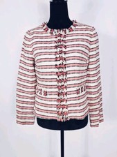Talbots Striped Tweed Jacket Size 4
