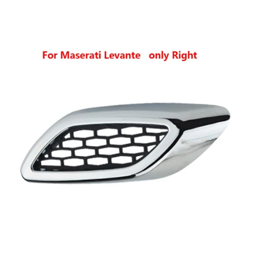 Chrome Right Side Fender Air Vent Outlet Cover Trim Fit For Maserati Levante - Picture 1 of 6