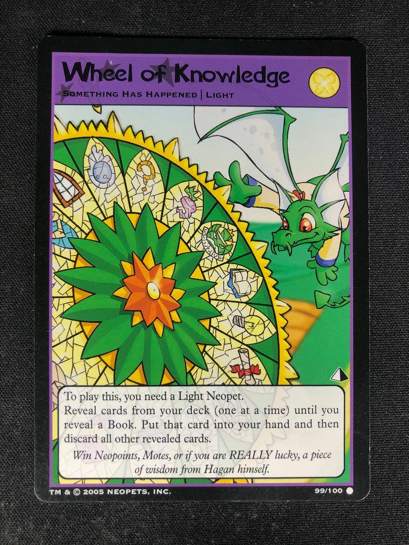 Neopets TCG Wheel of Knowledge 99/100 Lost Desert Event Common | eBay