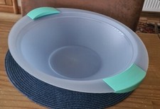 Tupperware Schüssel Servier Schale Junge Welle Tropicana blau 2,8 L Ø 34cm