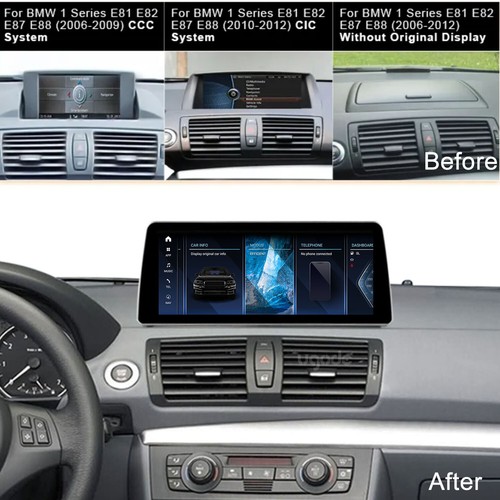 12.3" Android 13 Touchscreen For BMW 1 Series E81 E82 E87 Carplay Unit GPS 128G - Picture 2 of 10