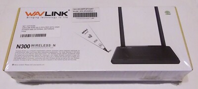 RARE NEW - WAVLINK N300 WS-WN529N2-1 WIRELESS - N HIGH POWER BROADBAND ROUTER