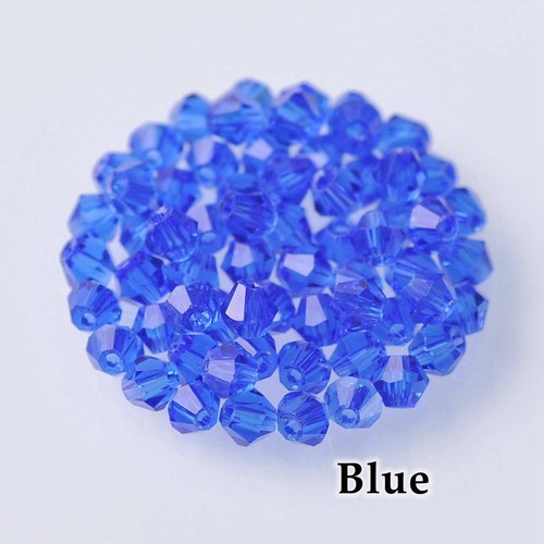 Wholesale 1000pcs 4mm Small Bicone Faceted Crystal Glass Loose Spacer Beads lot - Picture 36 of 101