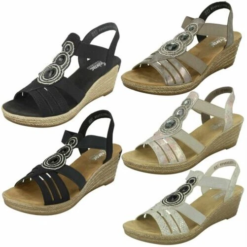 Sandales compensées best sale rieker