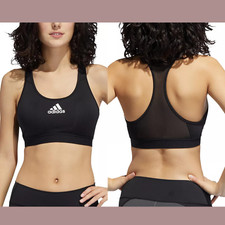 NEW Adidas [ XS ] Don't Rest Alphaskin Racerback Sports Bra Black #T1142