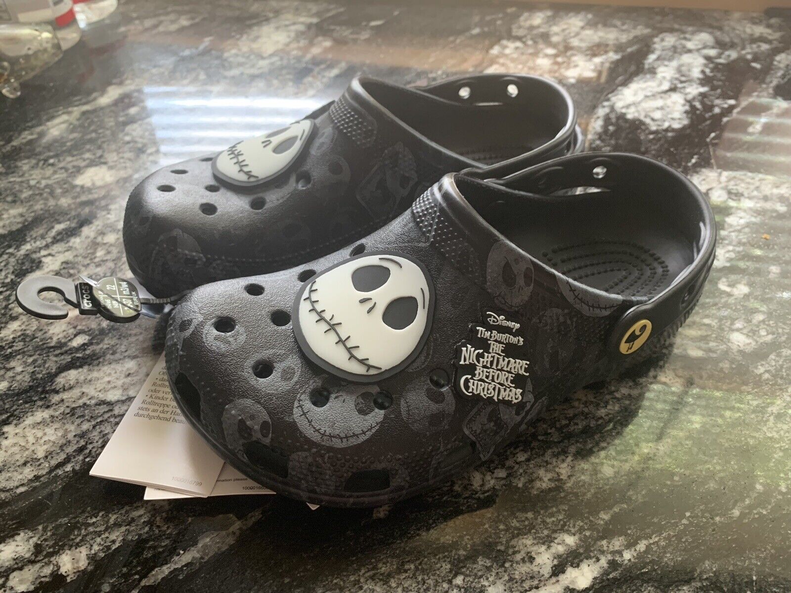 Crocs Disney The Nightmare Before Christmas Glow In Dark Clogs Womens 10  Mens 8 for sale online