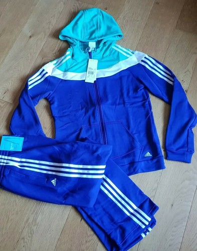 Tuta da ginnastica ADIDAS Donna Tuta Sportiva Felpa con Cappuccio e  Pantaloni X-S Small Medium Large Z04116 | eBay