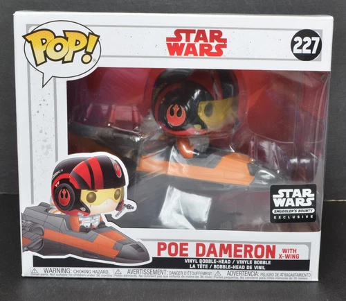 Funko Pop 'Star Wars' POE DAMERON & X-WING #227 Vinyl Figure Vehicle New NRFB