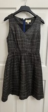 Anthropologie Moulinette Soeurs Metallic Tweed Dress Size 4 Preppy Academia