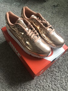 Air max 90 Mujeres Oro Rosa 11.5 hombres 10 | eBay