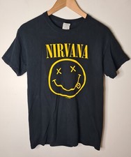 Vintage 90s Nirvana Smiley Face band t shirt large Flower Sniffin Small