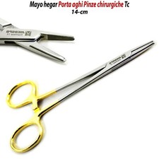 Mayo hegar Porta aghi Pinze chirurgica Pinza per arteria da sutura seghettata Tc