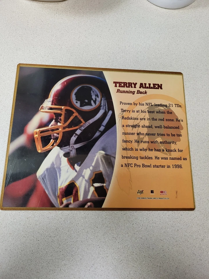 Цветная фотография Терри Аллена No21 Washington Redskins с автографом 8x10 лист 97 - Изображение 2 из 2