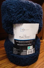Mainstays Cozy Plush Throw Blanket 50x60 Super Soft for Warmth/Comfort New!  963