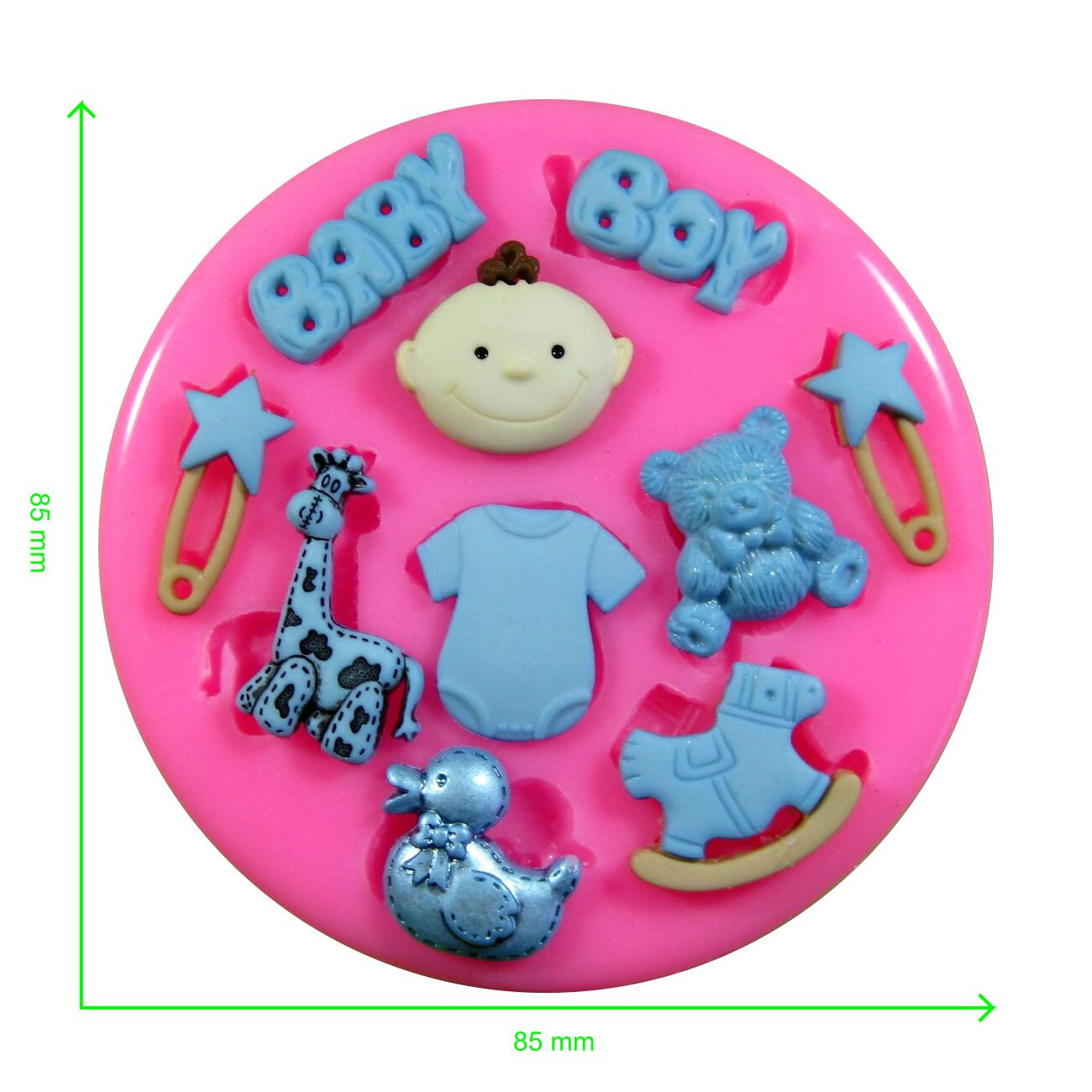 Baby Boy Baby Shower Silicone Mould by Fairie Blessings