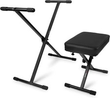 Gator Frameworks Compact and Folding Keyboard Bench and X-Stand Set