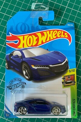 Hot Wheels 2017 Honda Acura NSX blau HW Exotics Nummer 199 neu und ungeöffnet