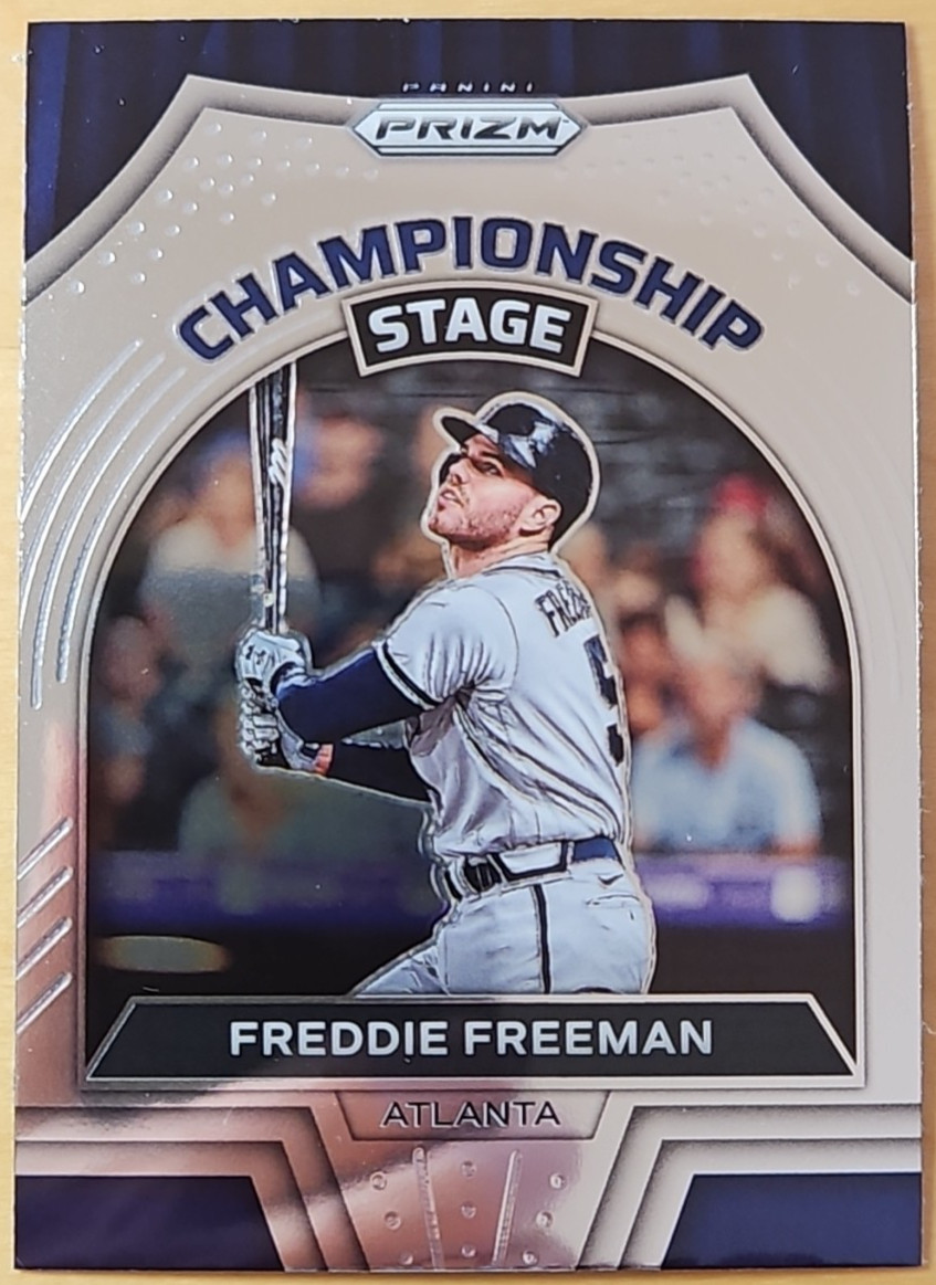 2022 Panini Prizm Freddie Freeman #CS-2 Championship Stage Atlanta Braves Card