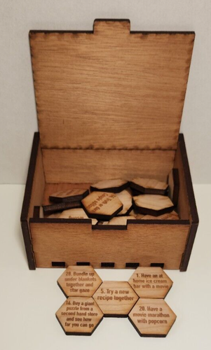 "Date Night Box" With 30 Date Prompts - Picture 4 of 9