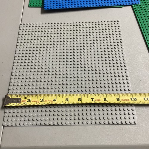 LEGO 5 Base Plate Lot 4 32x32 stud 10"x10" & 1 32X16 Green Blue Gray baseplates - Picture 17 of 20