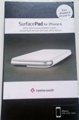 Twelve South SurfacePad Leather Folio Cover w' Stand iPhone 6 6s - Picture 2 of 8