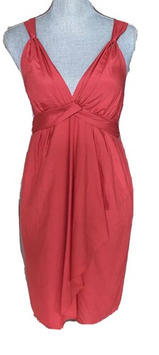Banana Republic Women's Red Silk Dress 