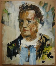 Ukrainian Oil Painting portrait contemporary expressionism