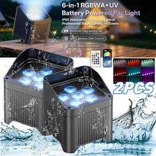150W Waterproof Par Light Wireless RGBWA UV LED Battery DJ Stage Wash Uplight