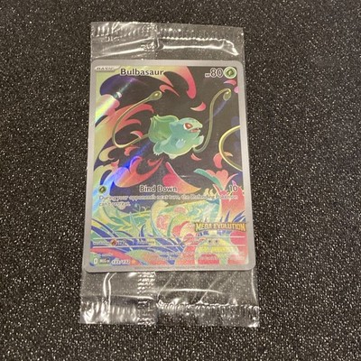 Bulbasaur Pokemon Mega Evolution Illustration Rare STAMPED 133/132 Sealed promo