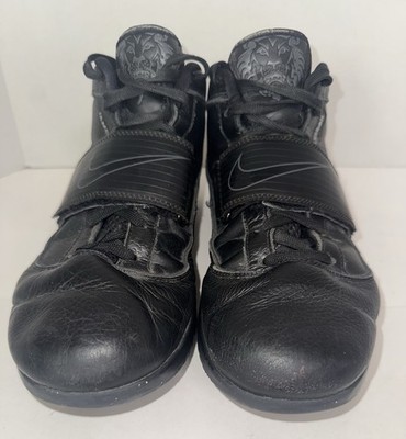 NIKE ZOOM LEBRON JAMES AIR MAX SOLIDER IV BASKETBALL SHOES SNEAKERS SZ 12 BLACK