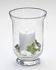 clear transparent Hurricane Vase tea light storm lantern vase 23 cm Brand: Royal