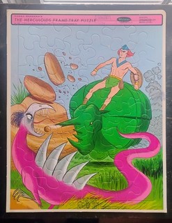 Vintage Child's Tray Puzzle Hanna Barbera's The Herculoids Whitman