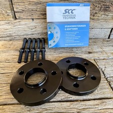 40mm 2x20mm Spurverbreiterung SCC für Mercedes Radschrauben Spurplatte Schwarz 40mm 2x20mm Spurverbreiterung SCC für Mercedes Radschrauben Spurplatte Schwarz