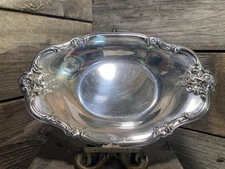 Vintage International Silver Co. Silver Plated Catchall Tray Ornate 