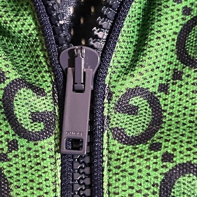 GUCCI Half-Zip Hoodie, Multicolor, Size L, Regular Fit, Polyester