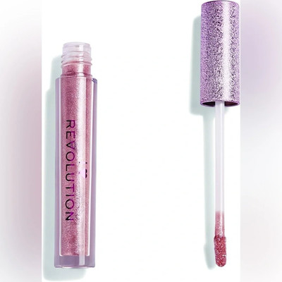 Makeup Revolution | Metallic Angel Heart Lip Gloss White Wings